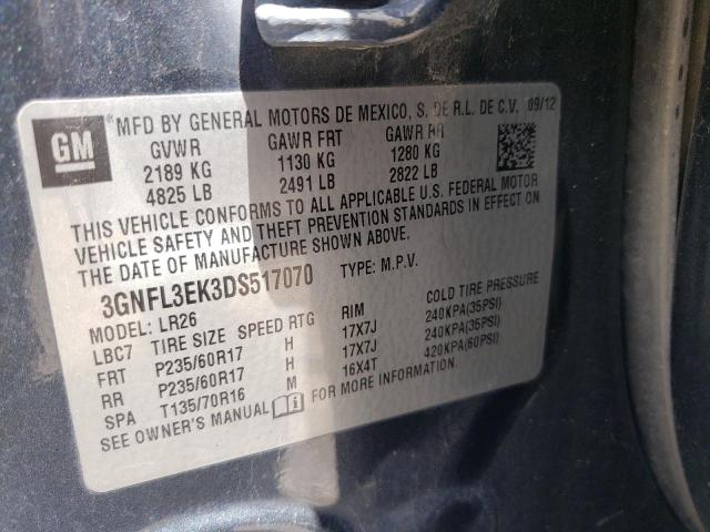 Photo 10 from auction – 2013 CHEVROLET CAPTIVA LT with VIN 3GNFL3EK3DS517070