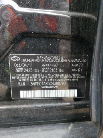 Photo 10 from auction – 2012 HYUNDAI SONATA SE with VIN 5NPEC4AB3CH388790