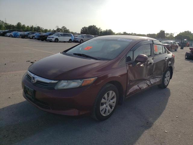 Photo 2 from auction – 2012 HONDA CIVIC LX with VIN 19XFB2F56CE060685