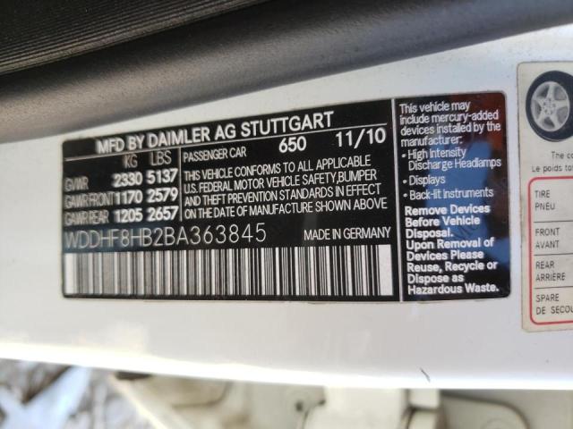 Photo 10 from auction – 2011 MERCEDES-BENZ E 350 4MAT with VIN WDDHF8HB2BA363845
