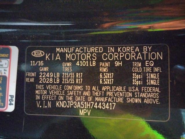 Photo 10 from auction – 2017 KIA SOUL + with VIN KNDJP3A51H7443417