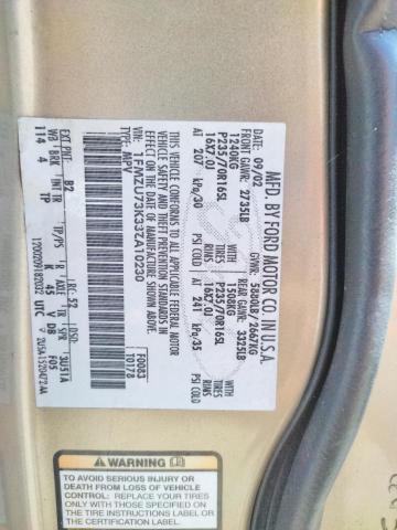 Photo 10 from auction – 2003 FORD EXPLORER with VIN 1FMZU73K33ZA10230