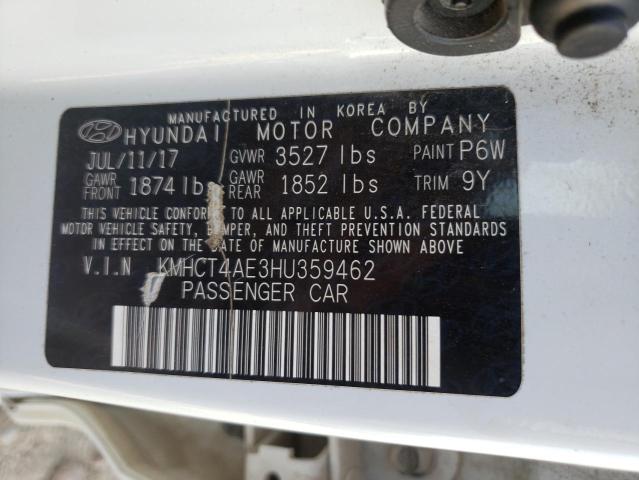 Photo 10 from auction – 2017 HYUNDAI ACCENT SE with VIN KMHCT4AE3HU359462