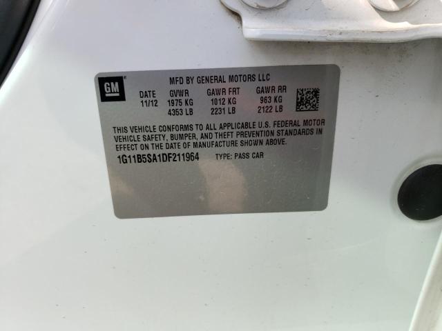 Photo 10 from auction – 2013 CHEVROLET MALIBU LS with VIN 1G11B5SA1DF211964