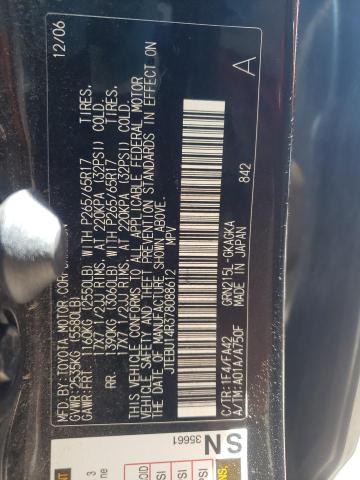 Photo 10 from auction – 2007 TOYOTA 4RUNNER SR with VIN JTEBU14R378088612