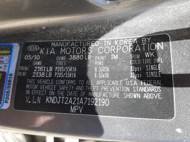 Photo 10 from auction – 2010 KIA SOUL + with VIN KNDJT2A21A7192190