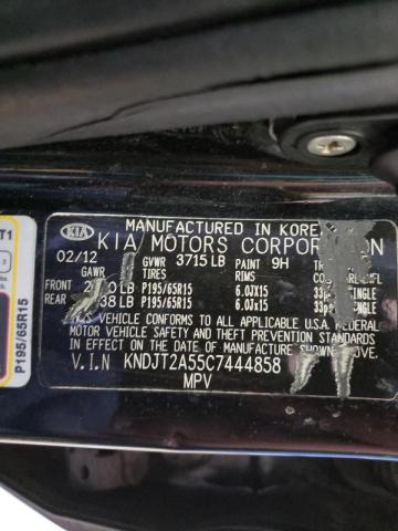 Photo 10 from auction – 2012 KIA SOUL with VIN KNDJT2A55C7444858