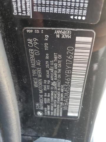 Photo 10 from auction – 2000 BMW 528 I with VIN WBADM5346YBY17620