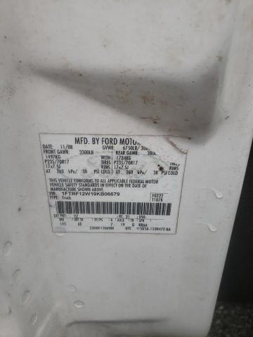 Photo 10 from auction – 2009 FORD F150 with VIN 1FTRF12W19KB06679