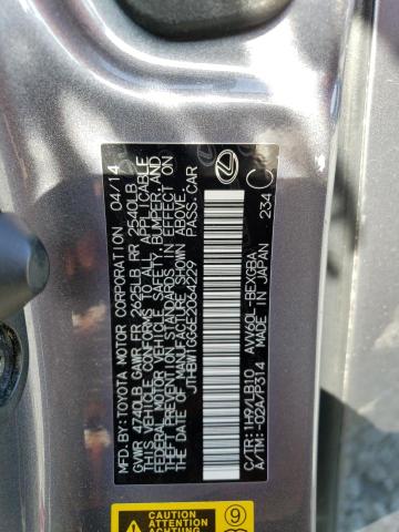 Photo 10 from auction – 2014 LEXUS ES 300H with VIN JTHBW1GG6E2064229