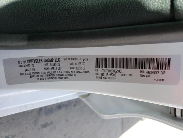 Photo 10 from auction – 2015 CHRYSLER 200 LIMITE with VIN 1C3CCCAB5FN529451