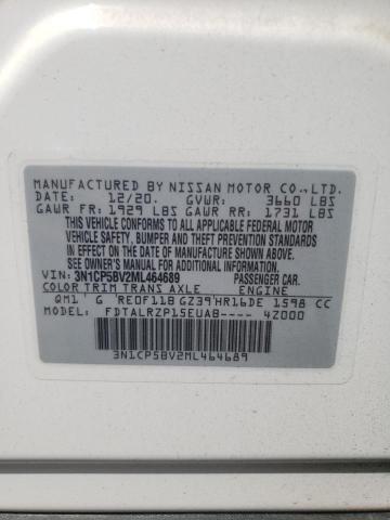 Photo 10 from auction – 2021 NISSAN KICKS S with VIN 3N1CP5BV2ML464689