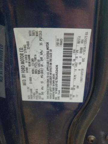 Photo 10 from auction – 2008 FORD EXPLORER S with VIN 1FMEU51E78UA52436