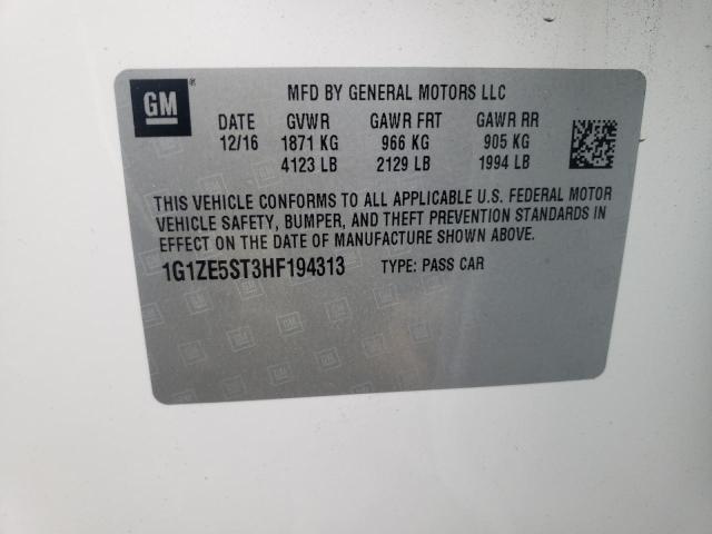 Photo 10 from auction – 2017 CHEVROLET MALIBU LT with VIN 1G1ZE5ST3HF194313