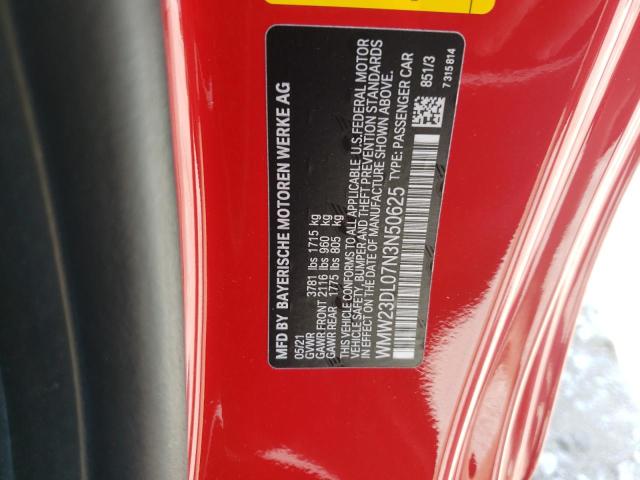 Photo 10 from auction – 2022 MINI COOPER with VIN WMW23DL07N3N50625