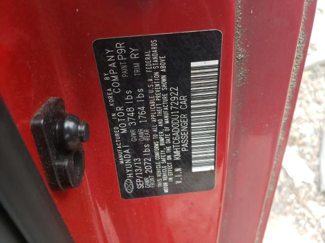 Photo 10 from auction – 2013 HYUNDAI VELOSTER with VIN KMHTC6AD0DU172922