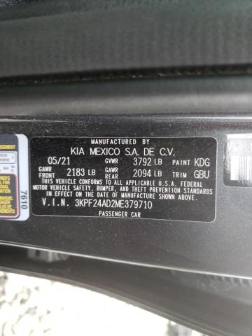 Photo 10 from auction – 2021 KIA FORTE FE with VIN 3KPF24AD2ME379710