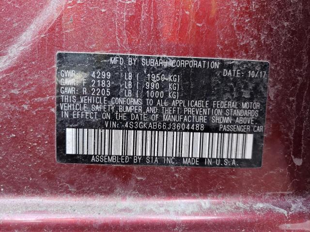 Photo 10 from auction – 2018 SUBARU IMPREZA PR with VIN 4S3GKAB66J3604488