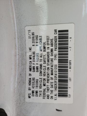 Photo 10 from auction – 2015 HONDA ACCORD LX with VIN 1HGCR2F30FA101205