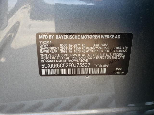 Photo 10 from auction – 2015 BMW X5 XDRIVE5 with VIN 5UXKR6C52F0J75527