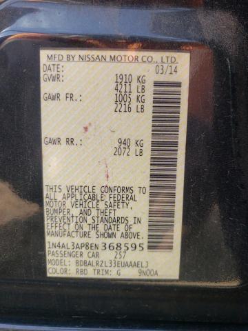 Photo 10 from auction – 2014 NISSAN ALTIMA 2.5 with VIN 1N4AL3AP8EN368595
