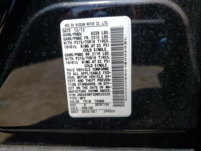 Photo 10 from auction – 2013 NISSAN ROGUE S with VIN JN8AS5MT3DW520328