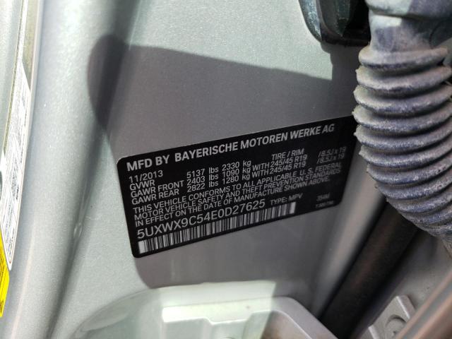 Photo 10 from auction – 2014 BMW X3 XDRIVE2 with VIN 5UXWX9C54E0D27625