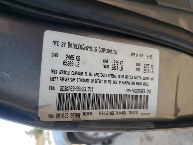 Photo 10 from auction – 2006 CHRYSLER 300C with VIN 2C3KA63H96H231711