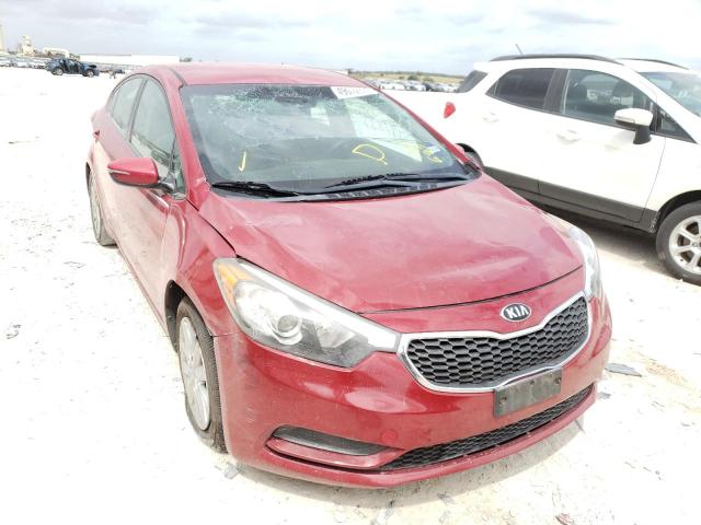 KIA FORTE LX 2015 with VIN KNAFX4A67F5255687 - Photo from auction