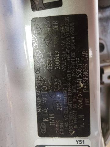 Photo 10 from auction – 2015 KIA FORTE EX with VIN KNAFX4A84F5361158