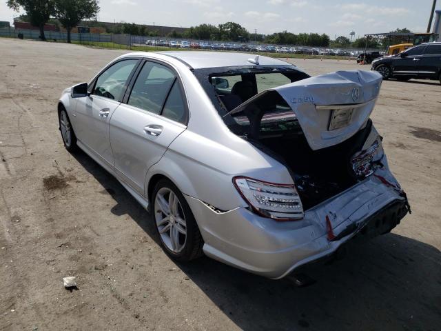 Photo 3 from auction – 2012 MERCEDES-BENZ C 250 with VIN WDDGF4HB1CA652429