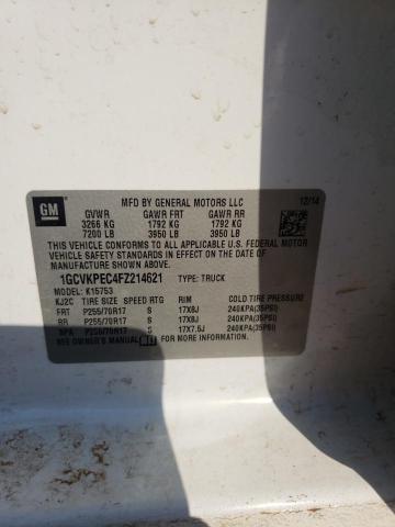 Photo 10 from auction – 2015 CHEVROLET SILVERADO with VIN 1GCVKPEC4FZ214621