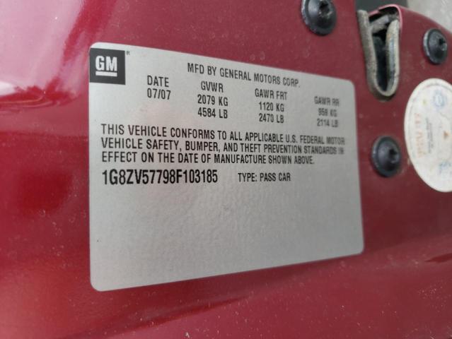 Photo 10 from auction – 2008 SATURN AURA XR with VIN 1G8ZV57798F103185