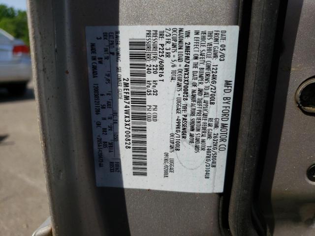 Photo 10 from auction – 2003 MERCURY GRAND MARQ with VIN 2MEFM74WX3X700828