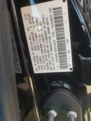 Photo 10 from auction – 2005 ACURA TL with VIN 19UUA66275A072939