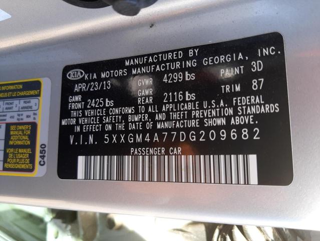 Photo 10 from auction – 2013 KIA OPTIMA LX with VIN 5XXGM4A77DG209682