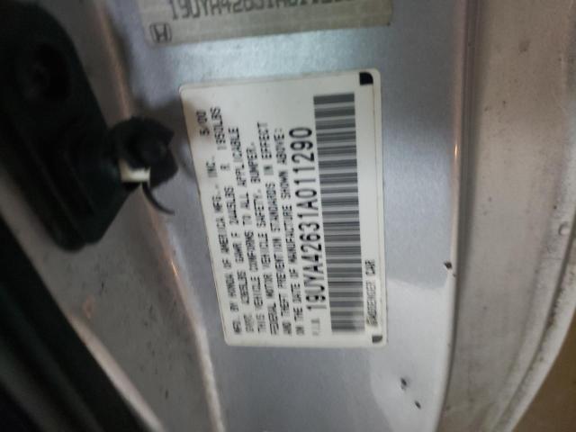 Photo 10 from auction – 2001 ACURA 3.2CL TYPE with VIN 19UYA42631A011290