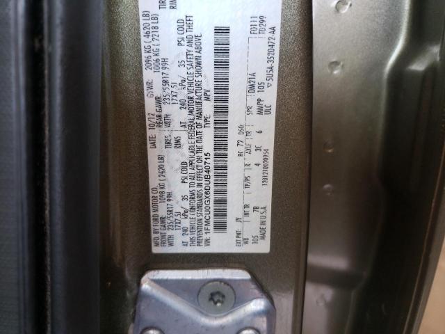 Photo 10 from auction – 2013 FORD ESCAPE SE with VIN 1FMCU0GX6DUB40715