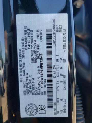 Photo 10 from auction – 2021 FORD F150 SUPER with VIN 1FTEW1EP6MFB72049