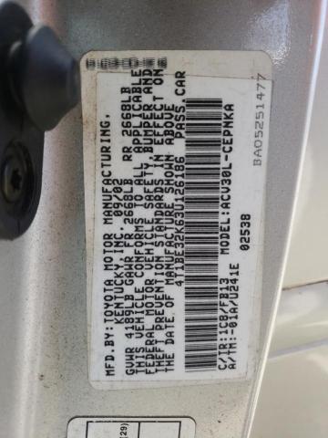 Photo 10 from auction – 2003 TOYOTA CAMRY LE with VIN 4T1BE32K63U126186