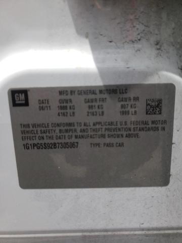 Photo 10 from auction – 2011 CHEVROLET CRUZE LT with VIN 1G1PG5S92B7305067