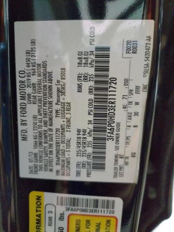 Photo 10 from auction – 2014 FORD FUSION SE with VIN 3FA6P0HD3ER111720