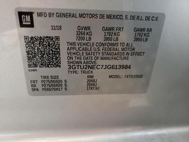 Photo 10 from auction – 2018 GMC SIERRA K15 with VIN 3GTU2NEC7JG613984
