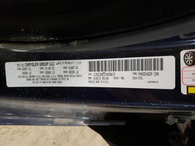 Photo 10 from auction – 2014 DODGE AVENGER SE with VIN 1C3CDZAB7EN228615
