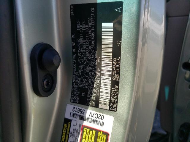 Photo 10 from auction – 2008 TOYOTA SIENNA with VIN 5TDZK23C68S198319