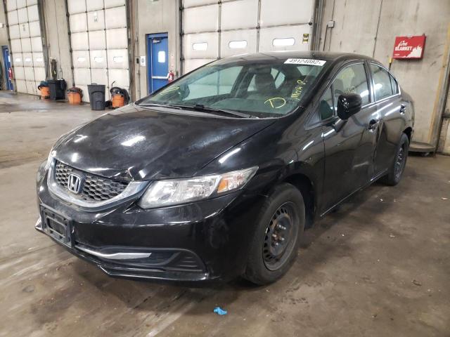 Photo 2 from auction – 2014 HONDA CIVIC LX with VIN 19XFB2F57EE084691