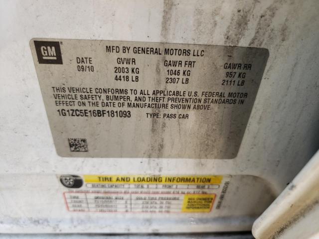 Photo 10 from auction – 2011 CHEVROLET MALIBU 1LT with VIN 1G1ZC5E16BF181093