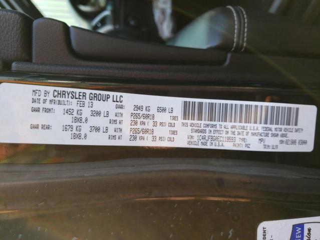 Photo 10 from auction – 2014 JEEP GRAND CHER with VIN 1C4RJFBG0EC119593