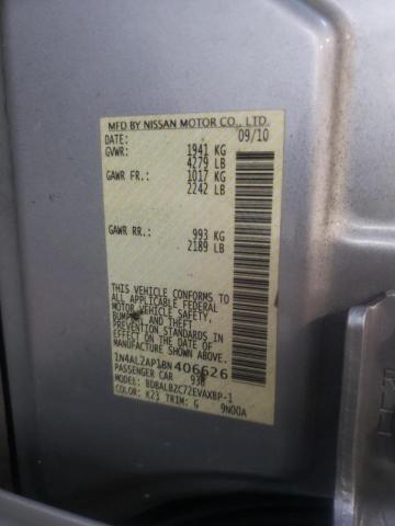 Photo 10 from auction – 2011 NISSAN ALTIMA BAS with VIN 1N4AL2AP1BN406626