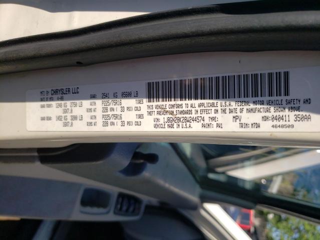 Photo 10 from auction – 2008 JEEP LIBERTY SP with VIN 1J8GN28K28W244574